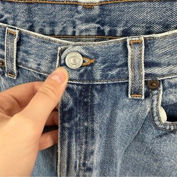 Levi's Vintage 505 Straight Leg Denim Jeans Size 12 - Picture 9 of 14